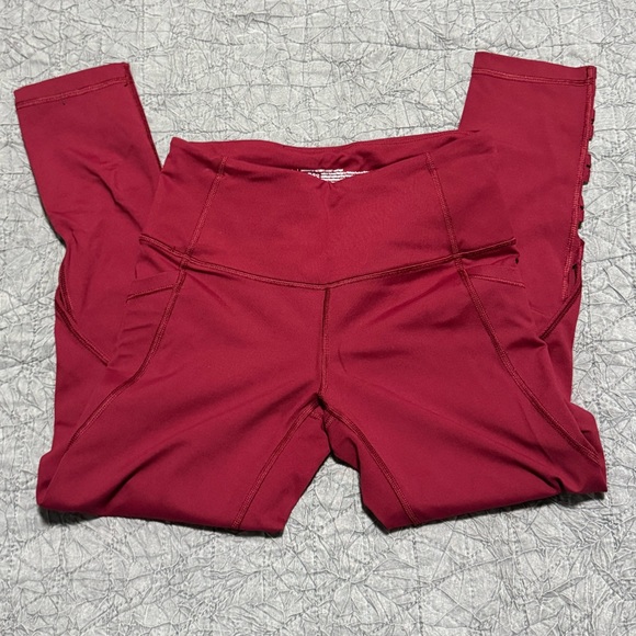 KNOCKOUT BY VICTORIA'S SECRET SPORT Capri Tank VS Matching Set Burgandy Red XS - Picture 6 of 9